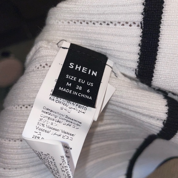 SHEIN Black and White Knit Cardigan - Picture 4 of 4